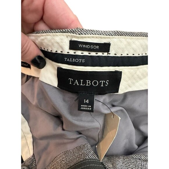 NWT Talbots Windsor Italian Wool Dress Pants Trousers Size 14 Career Office - Picture 3 of 11